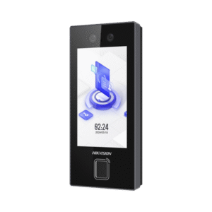 Terminal Facial Min Moe Hikvision WIFI con LECTOR DE HUELLAS y Tarjetas PROX EM 3000 Rostros 3000 Huellas / Pantalla 4.5" / Administrable en la Nube con HikConnect Teams  / Exterior IP65  / PoE / WiFi
