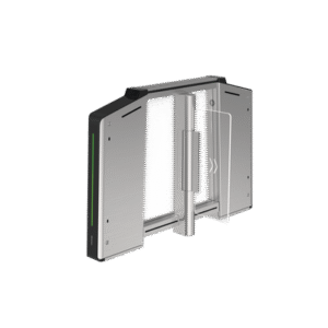 Torniquete Inteligente IZQUIERDO con Reconocimiento Facial Incluido /  12,000,000 MCBF / 20 Pares de IR para Detección de Peatón /  Controlador Incluido / Acero Inoxidable SUS304 / Carril de 65 cms