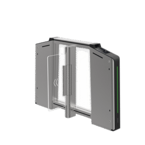 Torniquete Inteligente DERECHO con Reconocimiento Facial Incluido / 12,000,000 MCBF / 20 Pares de IR para Detección de Peatón / Controlador Incluido / Acero Inoxidable SUS304 / Carril de 65 cms