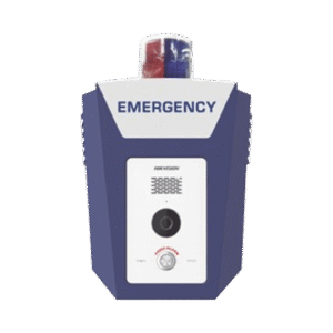 Estacion de Alarma de Panico de Emergencia / Cámara 2 Megapixel / Video y Audio / Sirena y Estrobo (Azul y Rojo) / 10 Mts de IR / ISUP