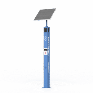 Estación de Panico de Alarma Solar con telefono Comunicación 4G / Cámara de 2 Megapixel / Audio de Dos Vías / Exterior IP65 / IK10 / Micro SD