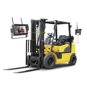 Sistema Profesional Inalámbrico de Cámara de Reversa Infrarroja y Monitor Touch de 7" para Vehículos de Trabajo y Montacargas 12 EP175J AD 11 p