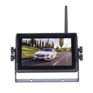 Sistema Profesional Inalámbrico de Cámara de Reversa Infrarroja y Monitor Touch de 7" para Vehículos de Trabajo y Montacargas 2 EP175J FRENTE p