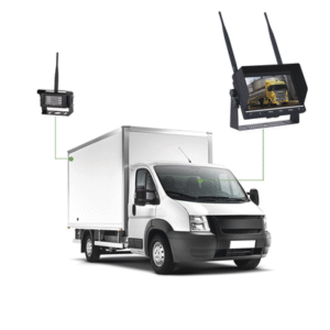 Sistema Profesional Inalámbrico de Cámara de Reversa Infrarroja y Monitor de 7" para Vehículos de Trabajo y Montacargas 6 EP745J AD 2 p