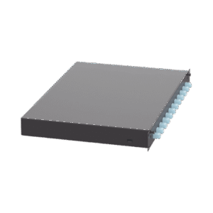 Distribuidor de Fibra Optica 12 Conectores LC Duplex (24 Fibras), Para Fibra Multimodo OM3/OM4, 1 UR 3 FD1W12AQDLCZ AD 2 p