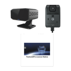KIT Dashcam con sistema de control ADAS (asistencia de manejo) y Camara DMS con IA (JC170) / Multiples alarmas /Comunicación dos vías / ideal para flotas vehiculares / Facil instalacio / Incluye licencia vitalicia plataforma TrackSolidPro