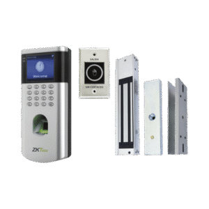 KIT de Control de Acceso LF10/ PUSH / Compatible con ZKBioAccess / 1,500 Usuarios / Chapa magnética / Botón de Salida / Tarjeta de proximidad