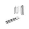 Kit para control de acceso incluye Chapa magnetica de 600Lbs / Montajes L y Z 6 MAG600NLEDK p