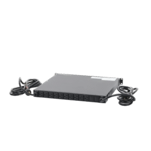 PDU Monitoreable de Transferencia Automática ATS (Fuente Redundante), Con 10 Salidas 5-15R,   Enchufes de Entrada L5-20P, Instalación Horizontal de 19in, 1UR, 20 Amp, 120 Vca