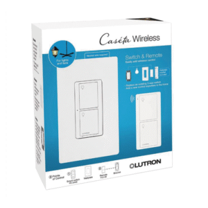(Caseta Wireless) Kit, Apagador, base para empotrar en pared el control remoto PICO, tapa, ideal para el control de iluminación,.