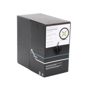 Bobina de cable de 305 m, Cat5e, color negro, sin blindar, para aplicaciones de videovigilancia, redes de datos. Uso en intemperie 4 PROCAT5EXTLITES AD 3 p