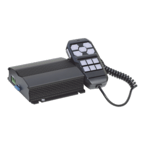 Sirena Vehicular de 100W de Potencia, Con Controlador Unimando Para Control de Tonos, 4 Salidas Auxiliares y Microfono 3 SP104 AD 2 p