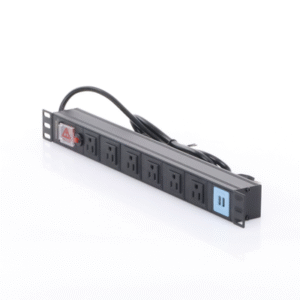 Tomacorriente Horizontal (PDU) de 6 contactos (NEMA 5-15R) + 2 USB para instalación en Rack de 19", 1UR, 125 Vca/ 15 A (THE0040091001001) 3 THTCM6CUSB AD 2 p