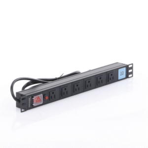 Tomacorriente Horizontal (PDU) de 6 contactos (NEMA 5-15R) + 2 USB para instalación en Rack de 19", 1UR, 125 Vca/ 15 A (THE0040091001001) 4 THTCM6CUSB AD 3 p