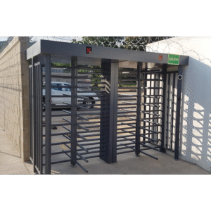 Torniquete Doble Cuerpo Completo AccessPro Interior/Exterior 100% Acero con Pintura Gris EJE CENTRAL con Pintura Gris / Acabado de Lujo / Alto Tráfico 6 XT200C AD 5 p