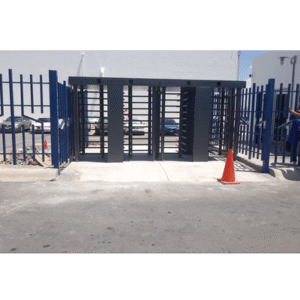 Torniquete Doble Cuerpo Completo AccessPro Interior/Exterior 100% Acero con Pintura Gris EJE CENTRAL con Pintura Gris / Acabado de Lujo / Alto Tráfico 7 XT200C AD 6 p