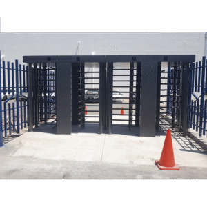 Torniquete Doble Cuerpo Completo AccessPro Interior/Exterior 100% Acero con Pintura Gris EJE CENTRAL con Pintura Gris / Acabado de Lujo / Alto Tráfico 8 XT200C AD 7 p