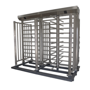 Torniquete Doble de Cuerpo Completo AccessPro con Puerta Lateral y Rehilete de Acceso / Fabricado en Acero Inoxidable Grado 304 /