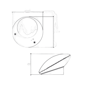 INTEO HUB controlador se señal inalambrica RTS de Somfy. Control de sus persianas por medio de su celular o control de voz Alexa y Google Home 4 lateral derecha 0S400