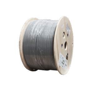 Bobina de Cable Blindado Cat6A F/UTP de 4 Pares, Z-MAX Soporte de Aplicaciones 10GBase-T, CM, Color Gris, 305m