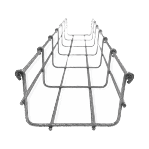 Charola Bimetálica Tipo Malla 54/100 mm, Ideal Para Utilizarse al Exterior o Zonas Húmedas, Hasta 86 Cables Cat6, Tramo de 3 Metros