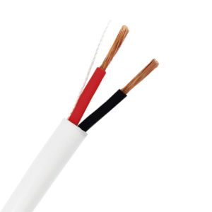 Bobina de cable 152 Metros 16AWG 2 Conductores / Cable Profesional de ALTA FIDELIDAD 100% Cobre / Interior / Color Blanco / Libre de Oxígeno / Para Aplicaciones de Audio, Control de Acceso y Automatización