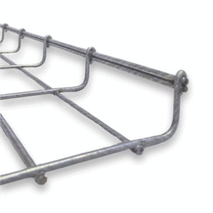 Charola Bimetálica Tipo Malla 33/200 mm, Ideal Para Utilizarse al Exterior o Zonas Húmedas, Hasta 105 Cables Cat6, Tramo de 3 Metros 3 MG50923BM LAT IZQ p