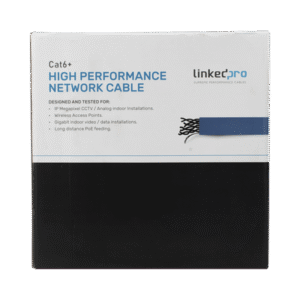 Bobina de cable de 305 metros Cat6+ Blindado F/UTP, CM, CALIBRE 23 ALTO RENDIMIENTO, ETL,UL, color azul, super flexible, para aplicaciones de video vigilancia, video HD, y redes de datos. Uso interior. 2 PROCAT6S AD 1 p