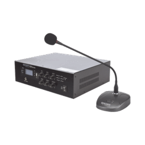 Amplificador de 120W Modelo SFB120 y Microfono de Escritorio Modelo SF621A