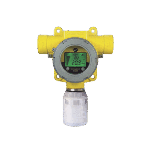 Detector Industrial De Gas, Con Sensor EC De Oxigeno (O2) 0-25% V/V, Certificación UL/c-UL/INMETRO, Entradas 2x3/4" NPT, Carcasa Pintado De Aluminio Grado Marino, Protección Contra Intemperie De Nailon