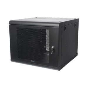 Gabinete de Pared con Puerta Perforada, 635mm de Profundidad, 9U Rack de 19'', Acero Reforzado 3 SR1909GN2P AD 2 p
