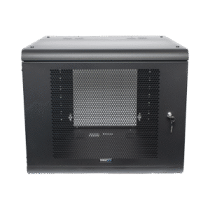 Gabinete de Pared con Puerta Perforada, 635mm de Profundidad, 9U Rack de 19'', Acero Reforzado