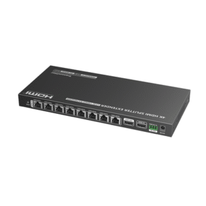 Kit Divisor y Extensor HDMI / Divide 1 Fuente HDMI a 8 Pantallas / Extiende la señal HDMI hasta 70 m / Resolución 4K @ 60 Hz/ Cat 6/6a/7 / IPCOLOR / CERO LATENCIA / Uso 24/7 / Puerto S/PDIF / EDID / RS232 / Salida Loop / Alimente solo el Tx 2 TT828N AD 1 p